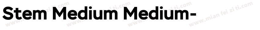 Stem Medium Medium字体转换